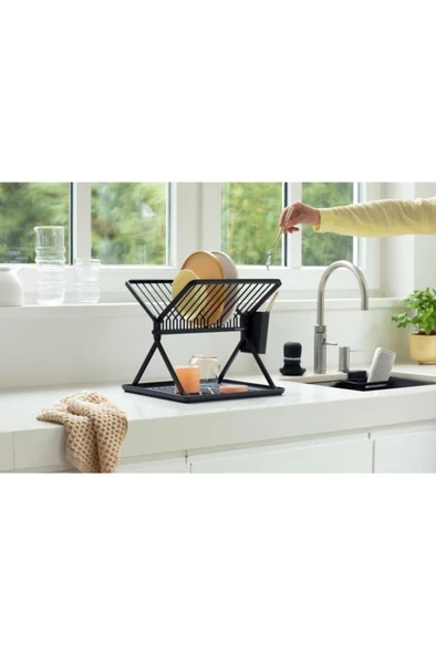 Brabantia Katlanabilir Bulaşıklık Dark Grey - Resim 3