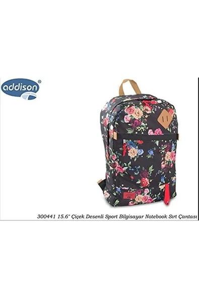 ZEYBİLİŞİM 15.6 Çiçek Desenli Sport Bilgisayar Notebook Sırt Çantası ürün görseli 1