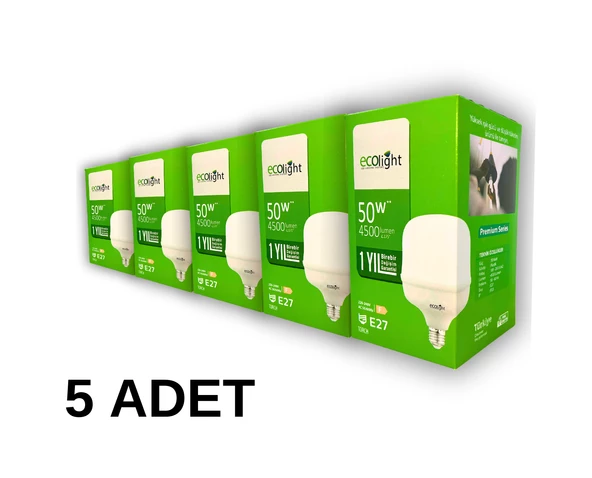 50W Torch BEYAZ Led Ampul A++ E27 - Resim 3