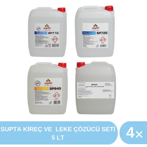 Supta Kireç ve Leke Çözücü Seti 5 LT ürün görseli 1