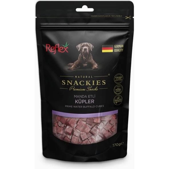 Reflex Snackies Manda Etli Küp Kurutulmuş Et Köpek Ödülü 170gr ürün görseli 1