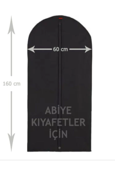 Askıcı Abiye Elbise Kılıfı Ekstra Kalın (160x60) 2 Adet ürün görseli 1