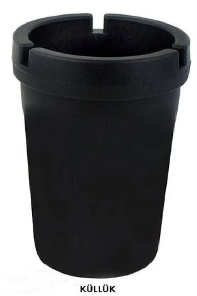 EminHome Oto Mini Kokusuz Sert Plastik Oto Araba Küllük Siyah ürün görseli 1