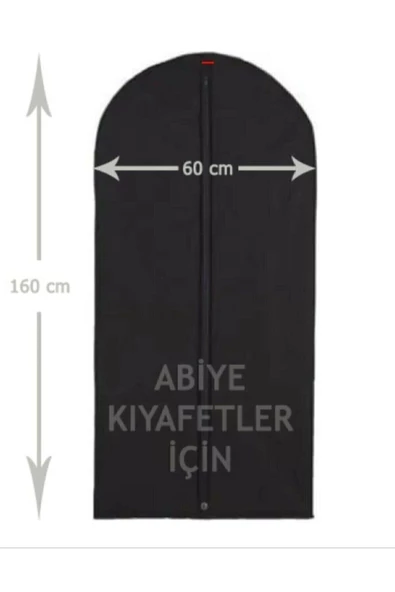 Askıcı Abiye Elbise Koruyucu Kılıf 3 Adet (60 X 160 Cm) ürün görseli 1