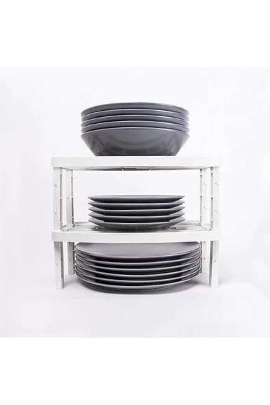 Decobella Deco Bella 50806 Beyaz Dolap Içi Çok Katlı Raf(1 ADET) ürün görseli 1