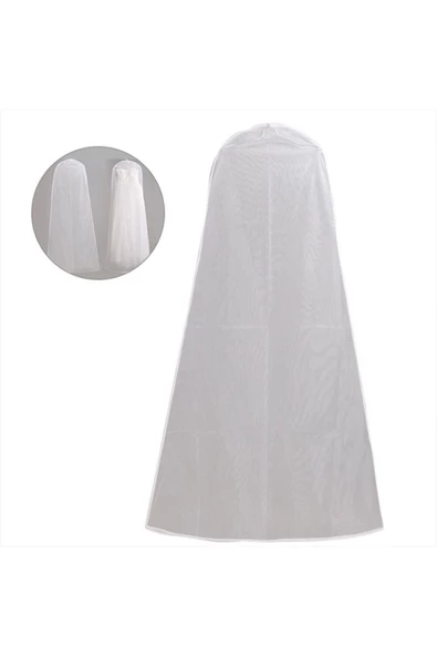 Askıcı Gelinlik Nişanlık Için Körüklü Abiye Kılıfı 1 Adet (70x160x25) ürün görseli 1