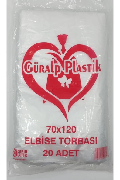 GÜRALP Elbise Poşeti (70X120 CM) - 20 Adet ürün görseli 1