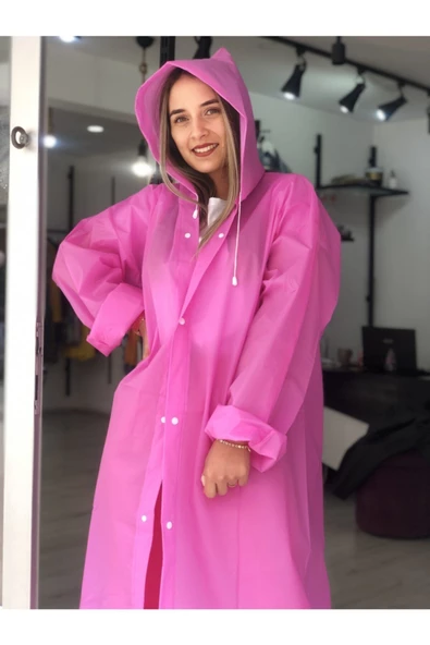 Betül Dedemoğlu Uzun Unisex Yağmurluk - Resim 2