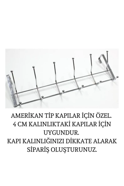 Valyum Home 2 Adet Kapı Arkası 12'li Metal Askı ürün görseli 1