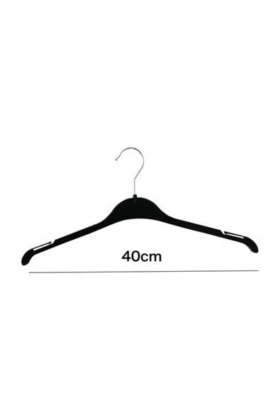 Lilabebe Siyah Pantalon Askısı 10 Lu ürün görseli 1