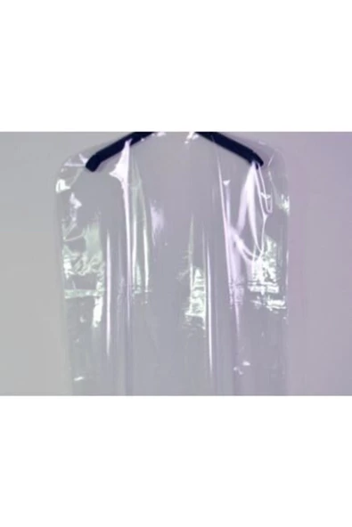 Askıcı Elbise Poşeti - 60 X 90 Cm Koruyucu Naylon Torba 50 Adet ürün görseli 1
