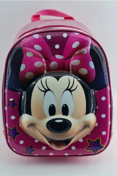 Minnie Mouse Kabartmalı Çocuk Sırt Çantası Anaokulu Çantası ürün görseli 1