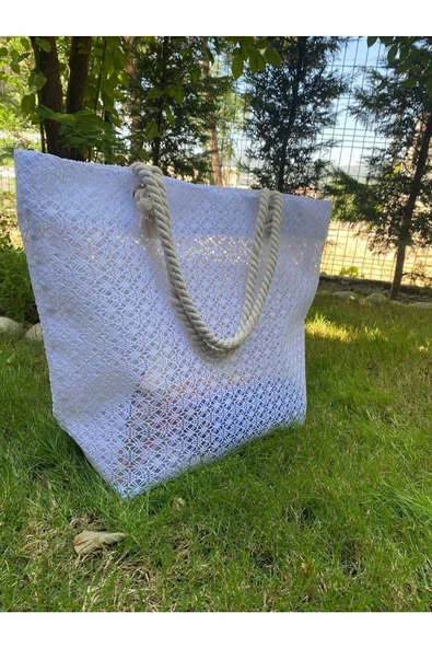Butik Kadın Yumuşak Saplı Plaj Çantası ürün görseli 1