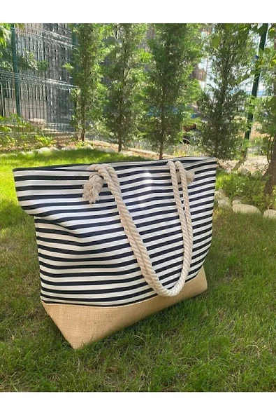 Butik Kadın Plaj Çantası Yumuşak Saplı ürün görseli 1