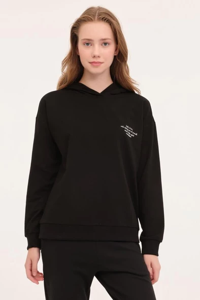 Lumberjack WB ANNA 17CT1179 4PR 101783869 Kadın Sweatshirt Siyah XS-XL ürün görseli 1