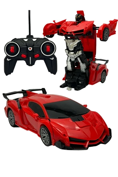 Uzaktan Kumandalı Robota Dönüşen Araba FERRARİ ürün görseli 1
