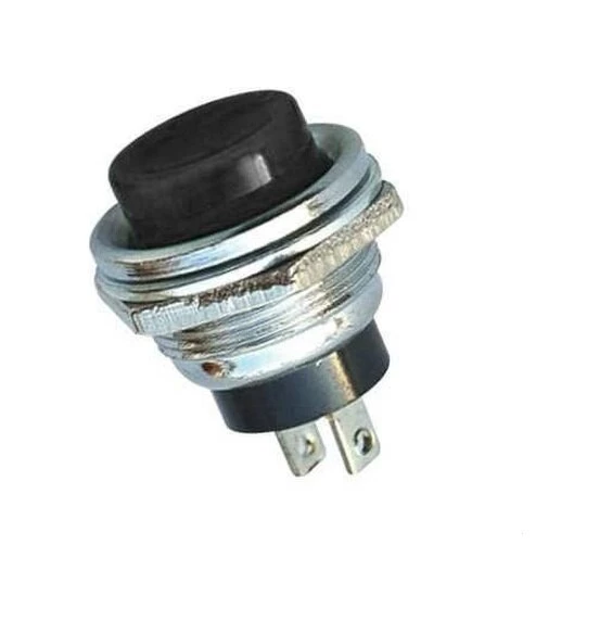 Ic-180 Buton 16mm Metal Gövdeli Siyah ürün görseli 1