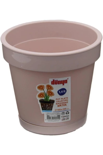 Plastik Dünya 29021 1400 Ml Istanbul Saksı ürün görseli 1