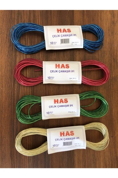 Plastik Çelik Çamaşır Ipi 10 Metre 3 Adet ürün görseli 1