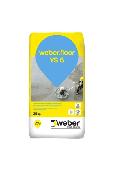 WEBER Weber .Floor Ys 6 Kuvars Agregalı Gri Yüzey Sertleştirici ürün görseli 1
