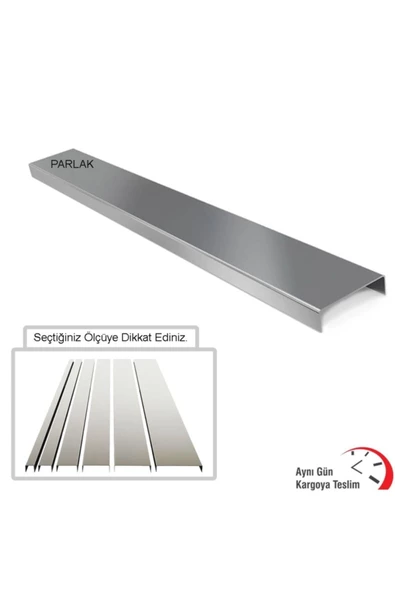 Fayans Arası Bordür Çıta Inox Parlak Krom 2 Cm (1 Boy) ürün görseli 1