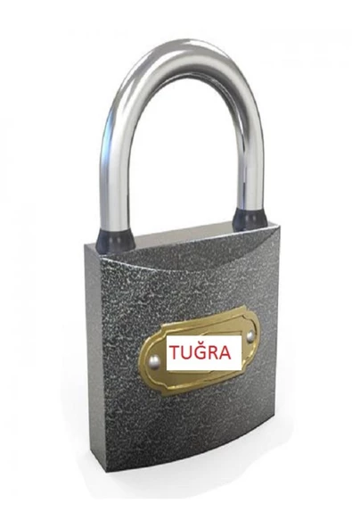Tuğra 25 Mm Asma Kilit Küçük Kilit 1 Adet Gri Çelik ürün görseli 1