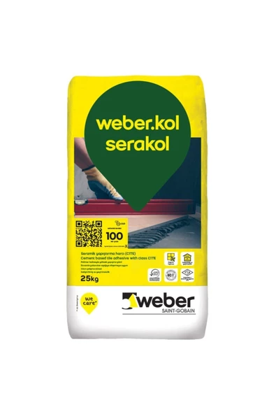 Weber Serakol Gri Seramik Yapş.Harcı 25Kg Torba-63009022 ürün görseli 1