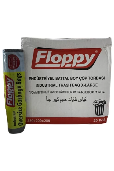 Endüstriyel Battal Çöp Torbası Poşeti 75X90 Cm 1403 10Lu ürün görseli 1