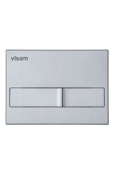 Visam Visam Karina Mat Krom Gömme Rezervuar Kumanda Paneli Basma Butonu ürün görseli 1