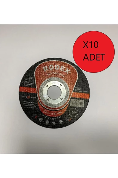 Rodex Rodex Inox Kesici Taş 115*1.0 Mm 10 Adet ürün görseli 1