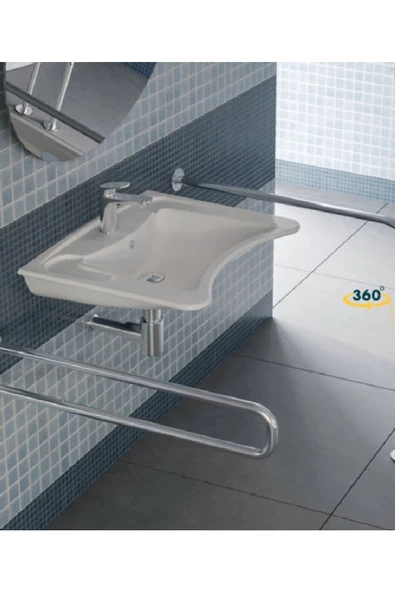 Turkuaz Turkuaz Bedensel Engelli 60X50 Cm Lavabo ürün görseli 1