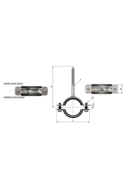 Norm Norm 3/4" Kısa Trifonlu Kelepçe Kdk034 - Resim 2