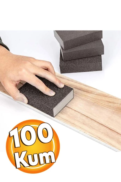 Takoz Sünger Zımpara Kübik El Zımparası Islak Kuru 100 Kum ürün görseli 1