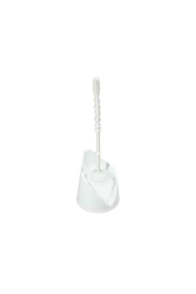Plastik Lüks Banyo Wc Tuvalet Fırçası Plastik Korumalı Altlık Beyaz 368483 ürün görseli 1