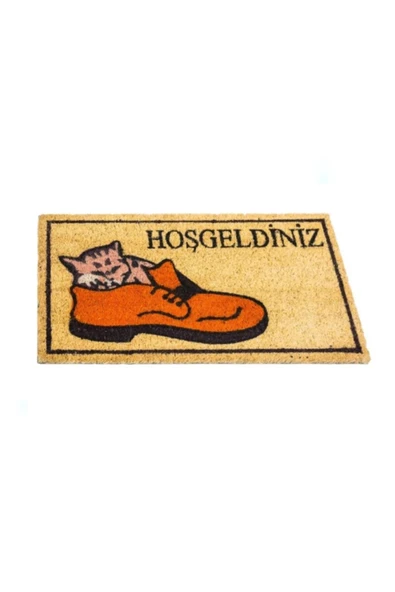 Pvc Taban Hoşgeldiniz Baskılı Koko Kapıönü Paspas 30X55 Cm ürün görseli 1