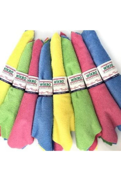 Mikrofiber Temizlik Bezi 4'Lü Genel Temizlik Bezi Dürüm Bez 4 Lü ürün görseli 1