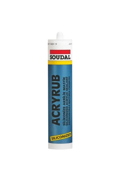 Acryrub Silikonize Mastik 310 Ml Beyaz ürün görseli 1