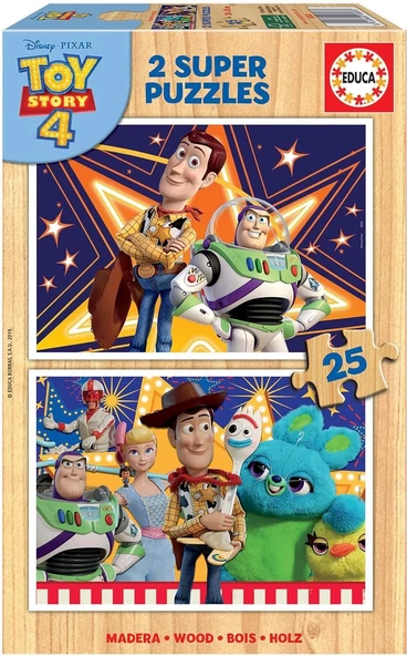 Educa Puzzle 2X25 Oyuncak Hikayesi 4 18083 Ahşap Puzzle ürün görseli 1