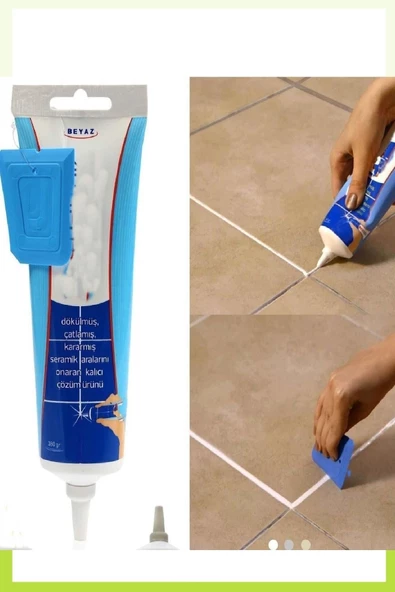 Lavabo Banyo Derzi Beyaz Derz Dolgu Gaga Uç 380Gr Spatula ürün görseli 1