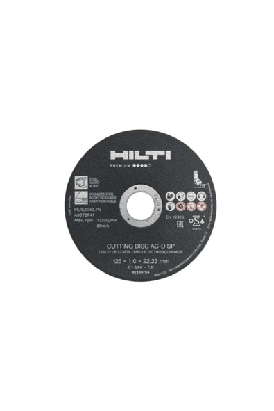 Hilti  Hi?lti? Metal Kesi?ci? Spi?ral Ağizi Kesme Taşi Ac-d Sp 115*10 (25 Adet ) ürün görseli 1