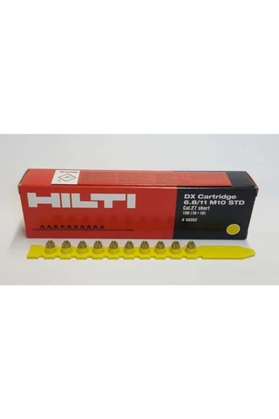 Hilti  Takım Çantalı Barut Sarı Barut Kapsül 100 Adet/Kutu 2 5.5 - 5.9 Ah 2 Yıl Darbesiz 24 Volt ürün görseli 1