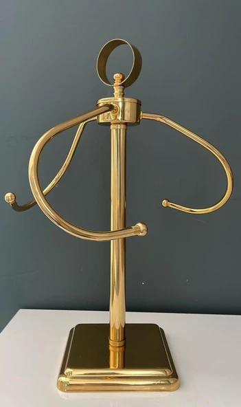 HERA KRİSTAL HALKALI HAVLULUK ALTIN  44 CM ürün görseli 1
