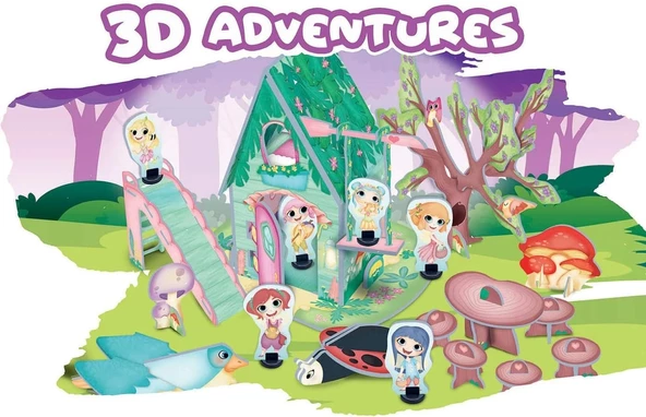 Educa 3 Boyutlu Peri Maceraları Puzzle Seti 18229 - Resim 2