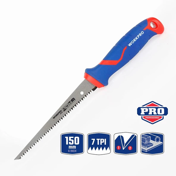 WORKPRO WP215016 150mm Hızlı Kesim Profesyonel Alçıpan Testeresi ürün görseli 1