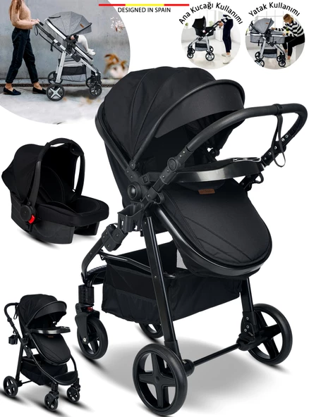 Baby Home 950 Tayla Çift Yönlü 6 In 1 Travel Sistem Bebek Arabası ürün görseli 1