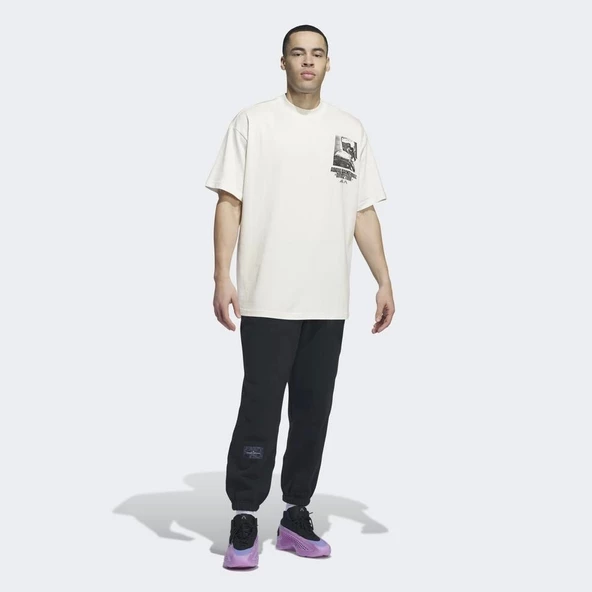 ADİDAS ERKEK KREM TİŞÖRT AE GFX TEE - Resim 2
