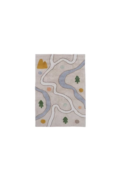 Furry Map Halı (120x180 cm) ürün görseli 1