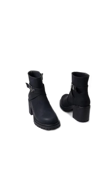 Papuçcity Ony 03048 Kadın 6 Cm Kalın Topuklu Bot - Resim 6