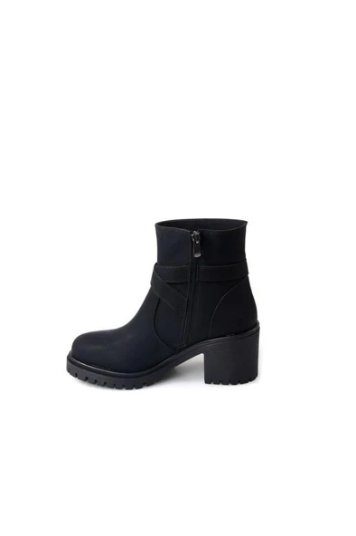 Papuçcity Ony 03048 Kadın 6 Cm Kalın Topuklu Bot - Resim 4