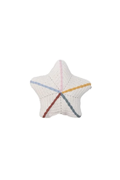 Star Dolgulu Kırlent (40x40 cm) ürün görseli 1